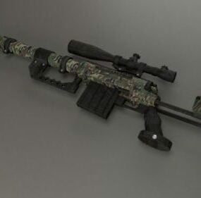 Charleville Rifle 1777 Gun 3D malli