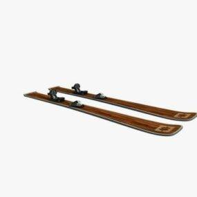 Snow Skis 3d model