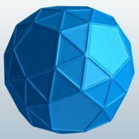 Snub Dodecahedron 3d malli