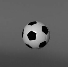 Lowpoly 3D model fotbalového míče