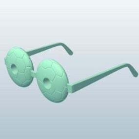 Fotbollsglasögon 3d-modell