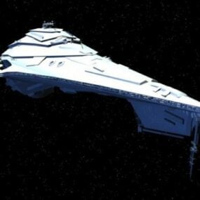 3D model Sovereign Spaceship Destroyer