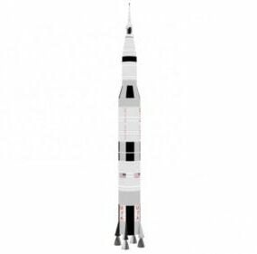Saturn V Rocket 3d-modell