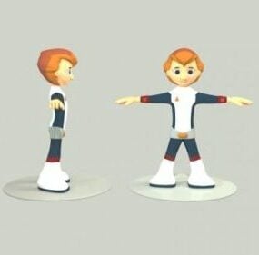 Space Boy Character 3d-model