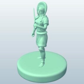 Antikes Spartan-Krieger-Charakter-3D-Modell