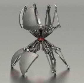 Science-Fiction-Sphere-Bot-3D-Modell