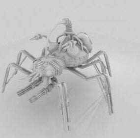 Model 3d Haiwan Labah-labah Mutant