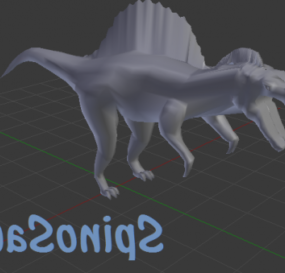 スピノサウルス恐竜動物3Dモデル