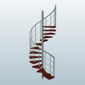 نموذج الدرج الحلزوني ثلاثي الأبعاد