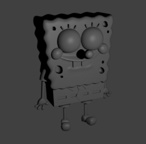 Sponge Robot Character 3d model