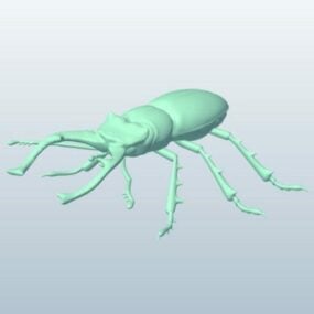 Modello 3d dello scarabeo di cervo volante