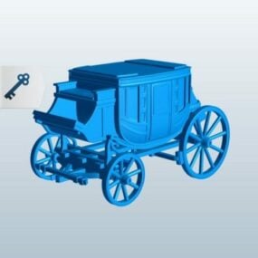 Stage Coach Vehicle 3d-modell