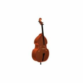 低音提琴乐器 3d模型
