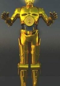Star Wars Gold Armored 3D-malli