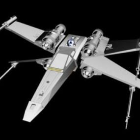 Vaisseau spatial Star Wars X-wing modèle 3D
