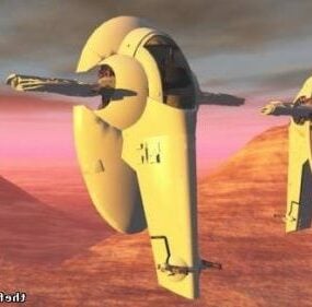 Star Wars Slave Raumschiff 3D-Modell