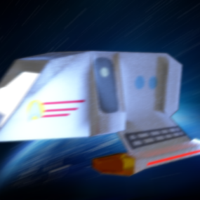 Modelo 3d de Star Trek Discovery Shuttle Craft