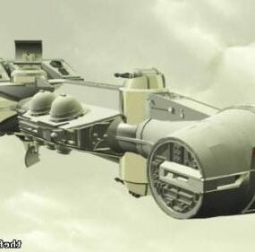 Star Wars Corvette Station 3d-modell