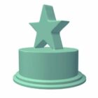 Star Trophy Cake