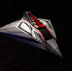 Model kapal luar angkasa 3d