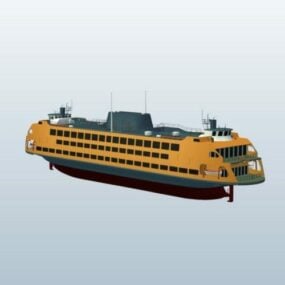 Island Ferry 3d model