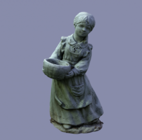 Δυτικό σιντριβάνι άγαλμα 3d μοντέλο