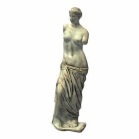 Venus De Milo kreikkalainen patsas 3d-malli