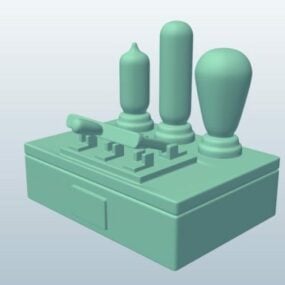چراغ رومیزی Steampunk مدل سه بعدی