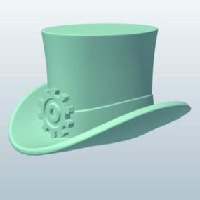 Steampunk Silindir Şapka 3d modeli