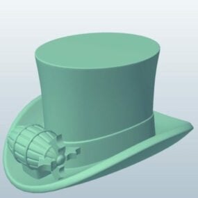 Model 3D magicznego kapelusza Steampunk