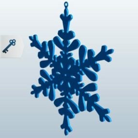 3D model sněhové vločky