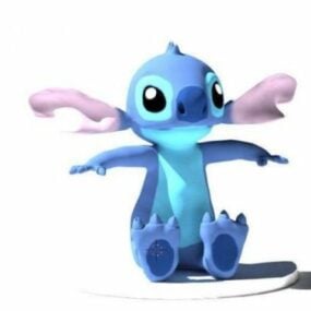 Stitch Cartoon Character 3d model