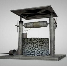 ヨーロッパの石の井戸3Dモデル