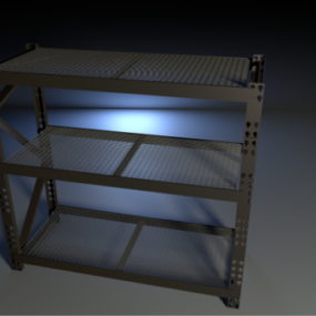 Metal Storage Rack 3d-modell