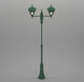Vintage pouliční lampa 3D model