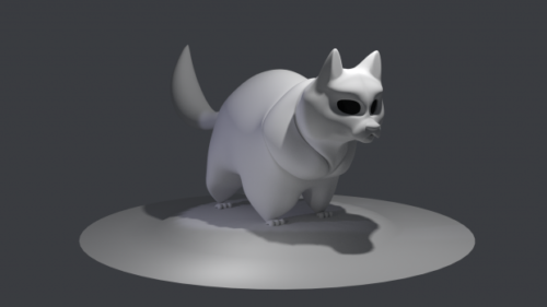 Lowpoly Cat Figurine