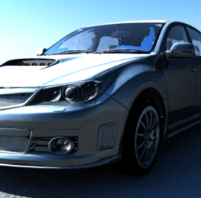 スバル Sti 車 3D モデル