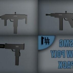 Колекція пістолетів-кулеметів 3d модель