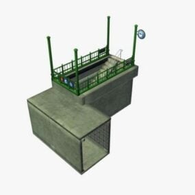 Poligon Şehir Sokak Binaları 3D model