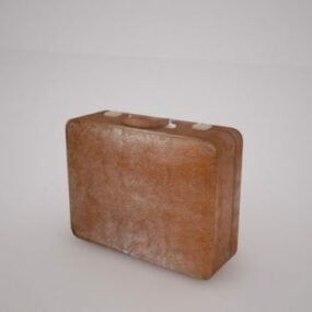 Suitcase Leather 3d model