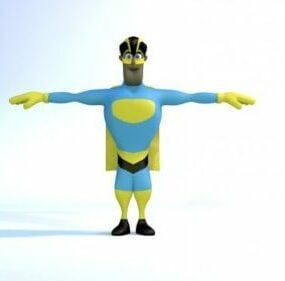 Super Hero Cartoon Character 3d model