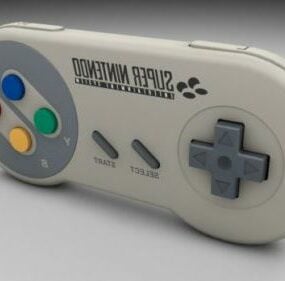 Super Nintendo Controller 3d model