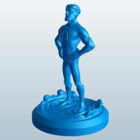 Superhero Figure Character 3d model