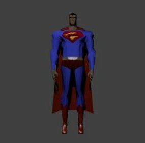 Elokuva Superman-hahmon 3d-malli