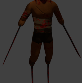 Swordsman Xman Character 3d model