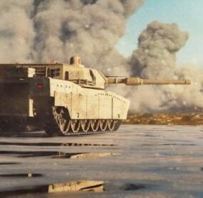 Lowpoly ABD Tankı 3d modeli