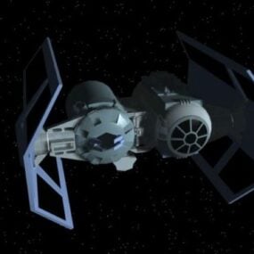 Scifi Spaceship Flame Shape 3d model