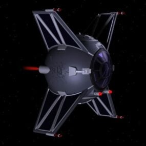 3д модель космического корабля Раптор