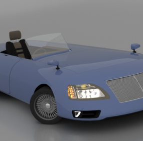 One Seater Concept Car 3d model