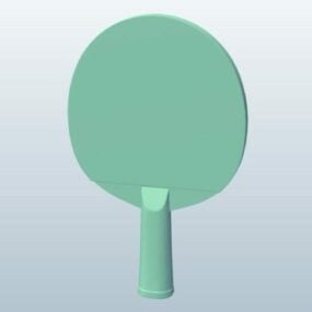 Lowpoly 3д модель ракетки для настольного тенниса
